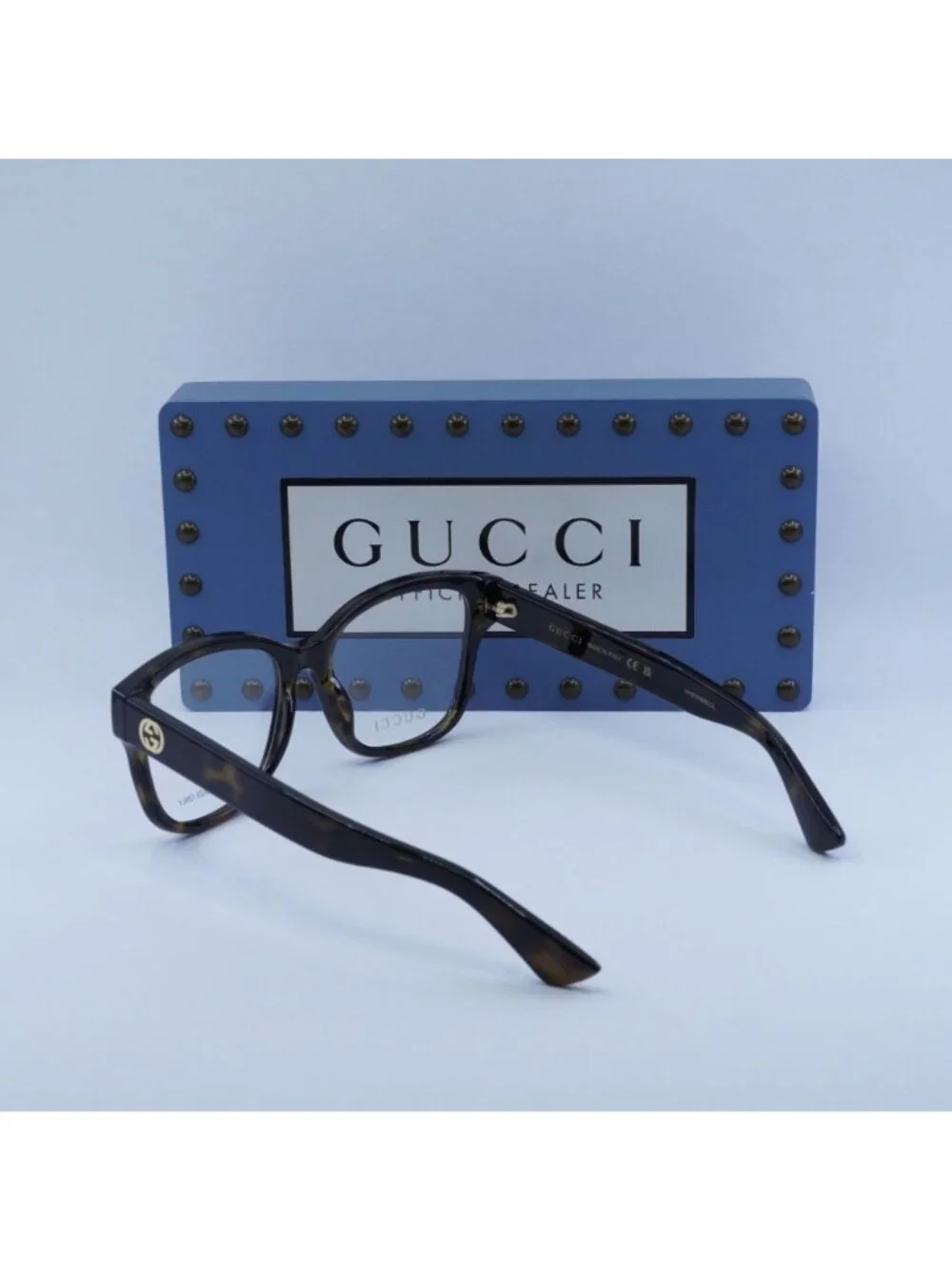 Gucci GG1340O 002 Square Eyeglasses 54mm - Dark Havana